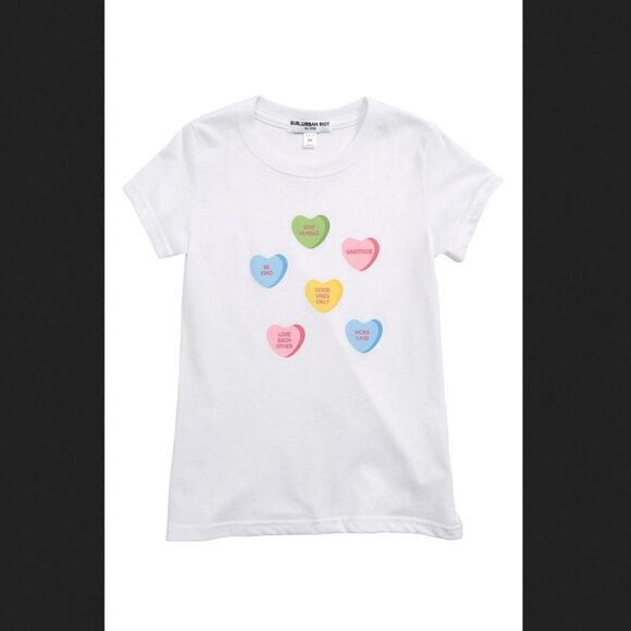 Girl's Sub Urban Riot Candy Hearts Tee Size XL (16) - Picture 1 of 5